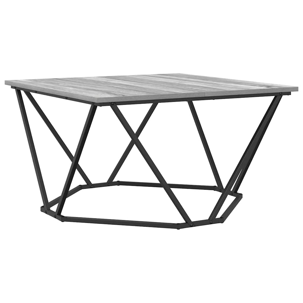 Mesa de Café Gris Sonoma 80 x 80 x 45 cm
