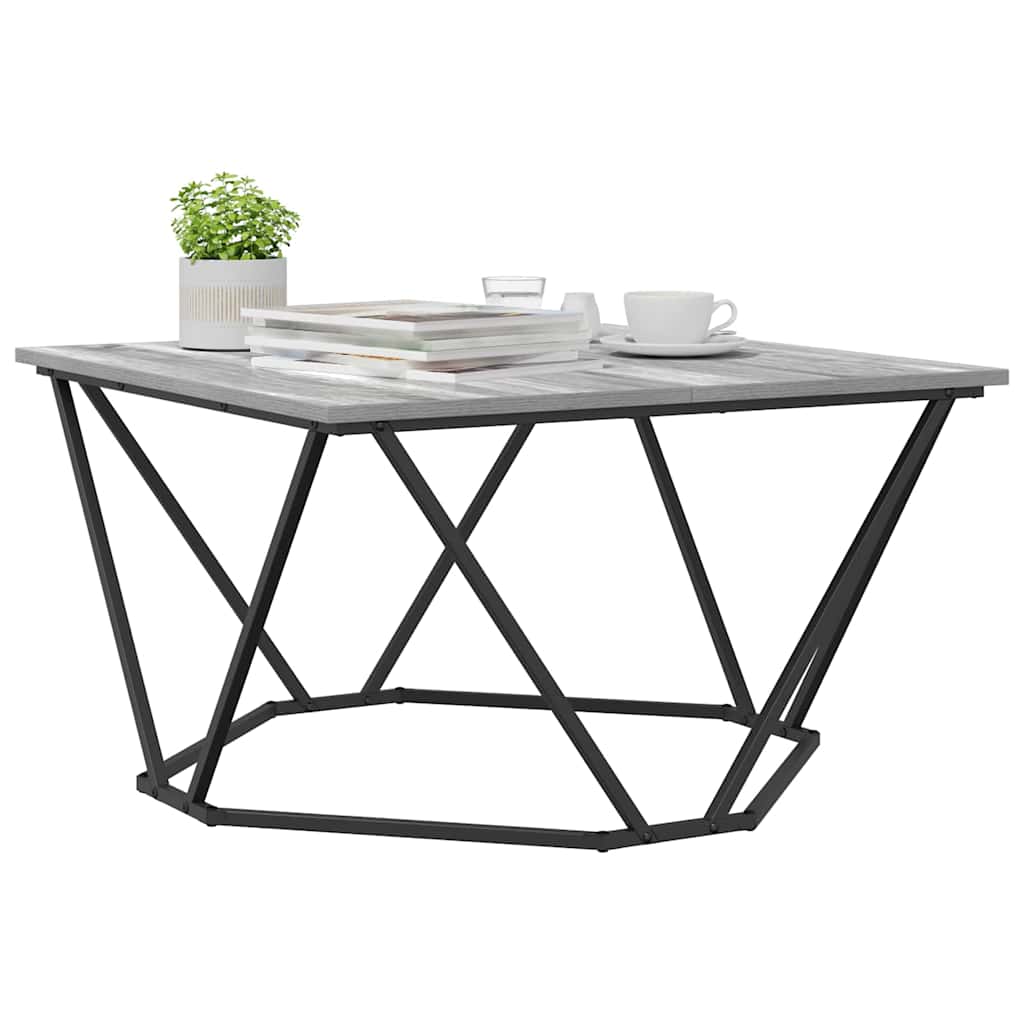 Mesa de Café Gris Sonoma 80 x 80 x 45 cm