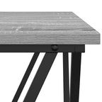 Mesa de Café 3 pcs Gris Sonoma Madera Ingenierizada y Acero