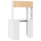 Escritorio con estante 91 x 50 x 149 cm Madera de ingeniería