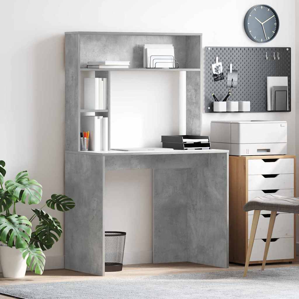 Desk with shelf 91 x 50 x 149 cm Engineered wood