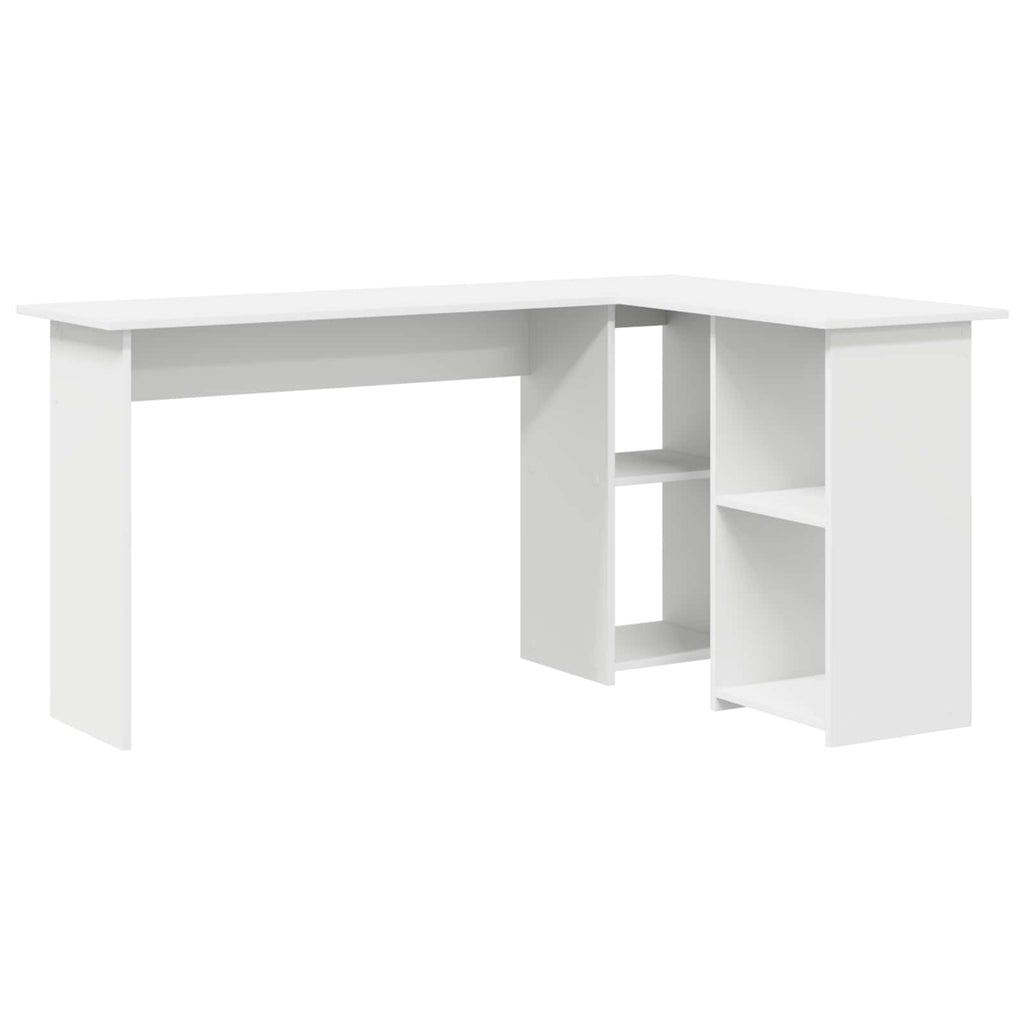 Escritorio con estante 142 x 102 x 73 cm Madera de ingeniería