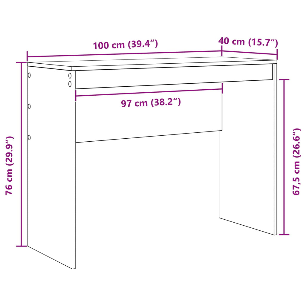 Escritorio 100 x 40 x 76 cm