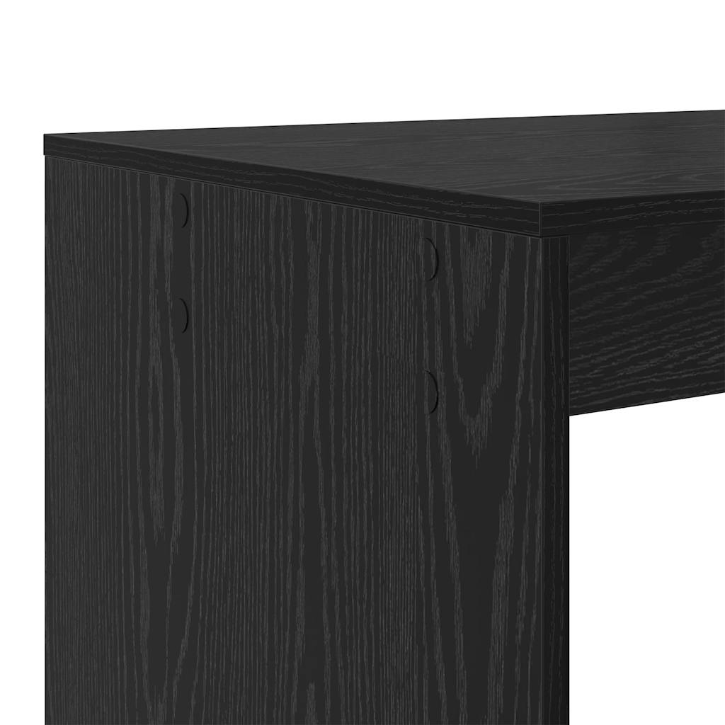 Escritorio Roble Negro 108 x 55 x 103.5 cm Madera de ingeniería