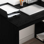 Escritorio Roble Negro 108 x 55 x 103.5 cm Madera de ingeniería