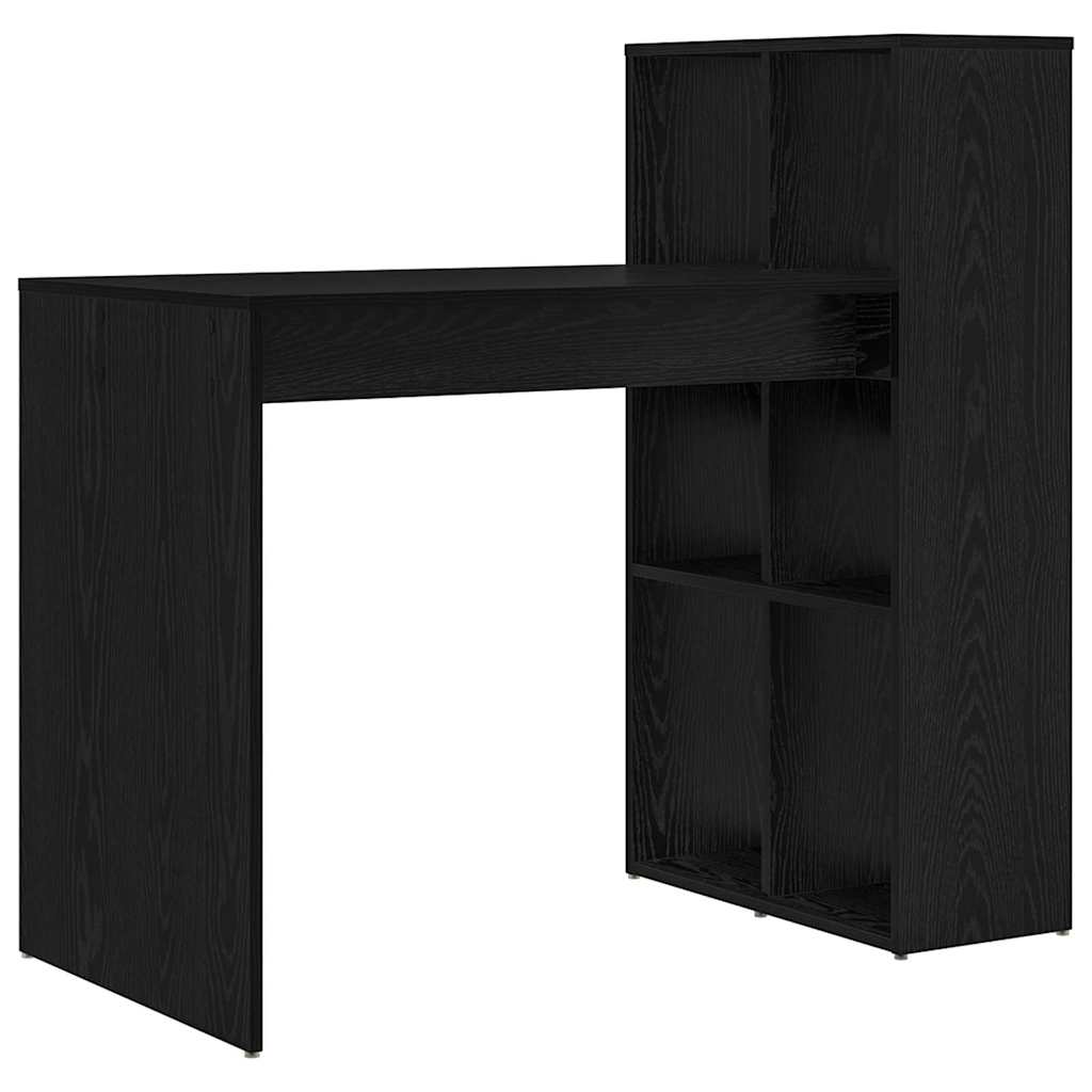 Escritorio Roble Negro 108 x 55 x 103.5 cm Madera de ingeniería