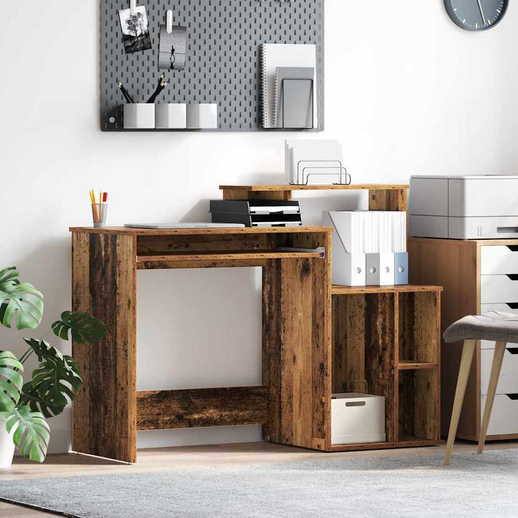 Desk with drawer 120.5 x 44 x 88.5 cm Engineered wood
