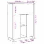 Escritorio 71.5 x 31.5 x 106.5 cm Madera de ingeniería