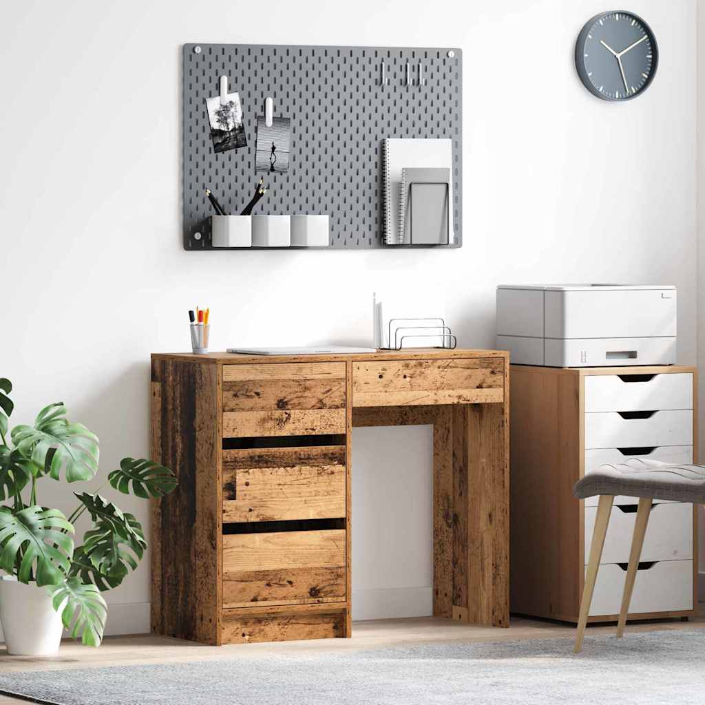 Escritorio con cajón 90 x 37.5 x 75 cm Madera de ingeniería