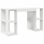 Escritorio con estante 130 x 50.5 x 75 cm Madera de ingeniería