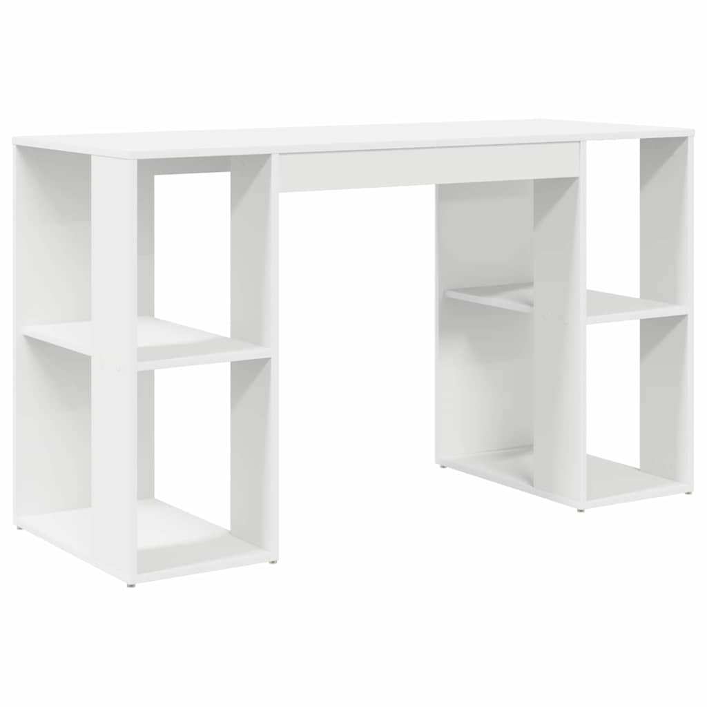 Escritorio con estante 130 x 50.5 x 75 cm Madera de ingeniería