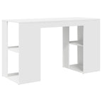 Escritorio con estante 130 x 50.5 x 75 cm Madera de ingeniería