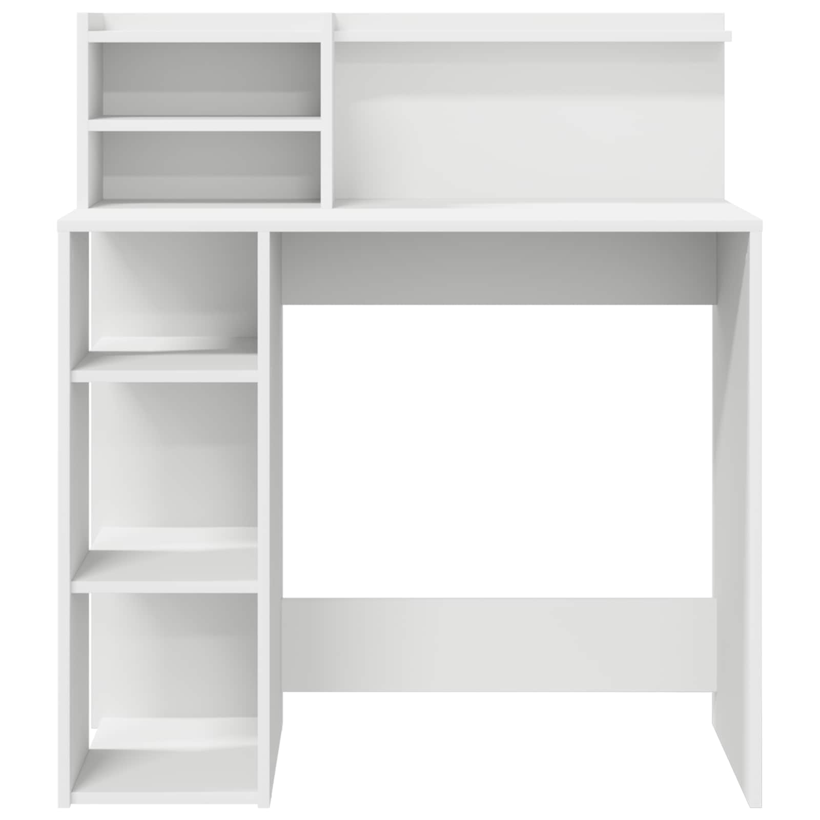 Escritorio con estante 90 x 48 x 101,5 cm Madera de ingeniería