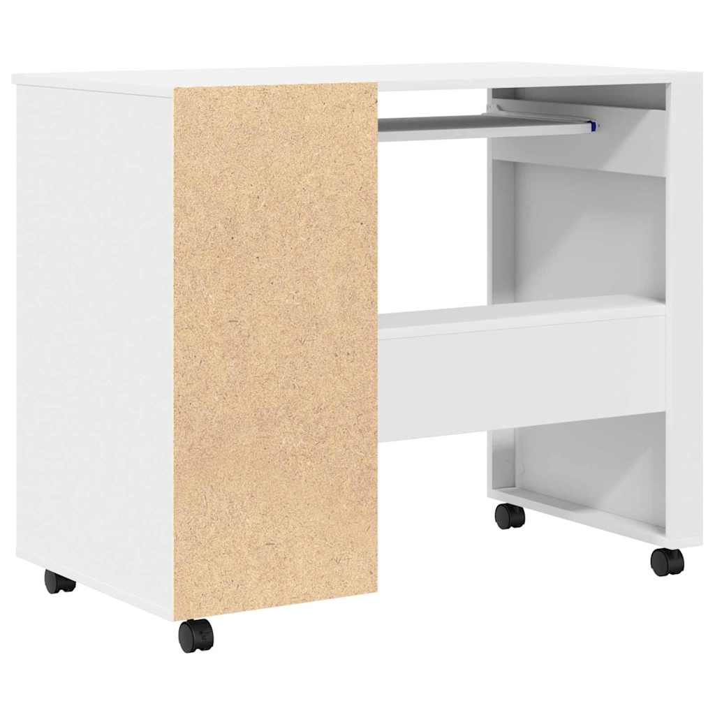 Escritorio con Ruedas 91 x 50 x 77 cm Madera de ingeniería