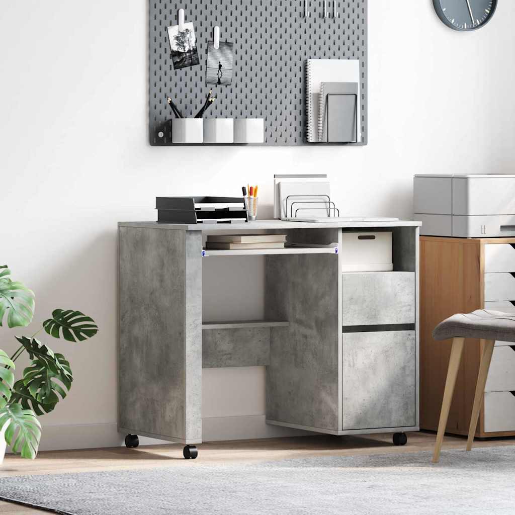 Rolling Desk 91 x 50 x 77 cm Engineered Wood