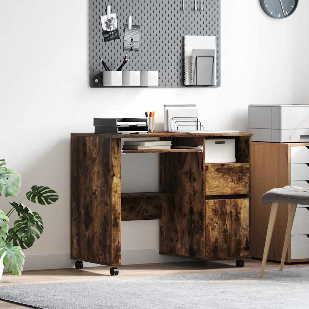 Rolling Desk 91 x 50 x 77 cm Engineered Wood