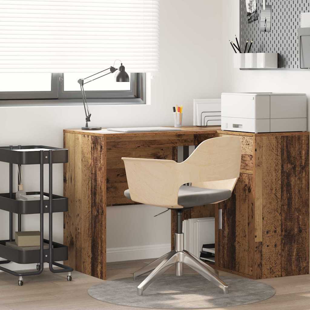 Desk with shelf 102 x 50 x 75 cm Engineered wood