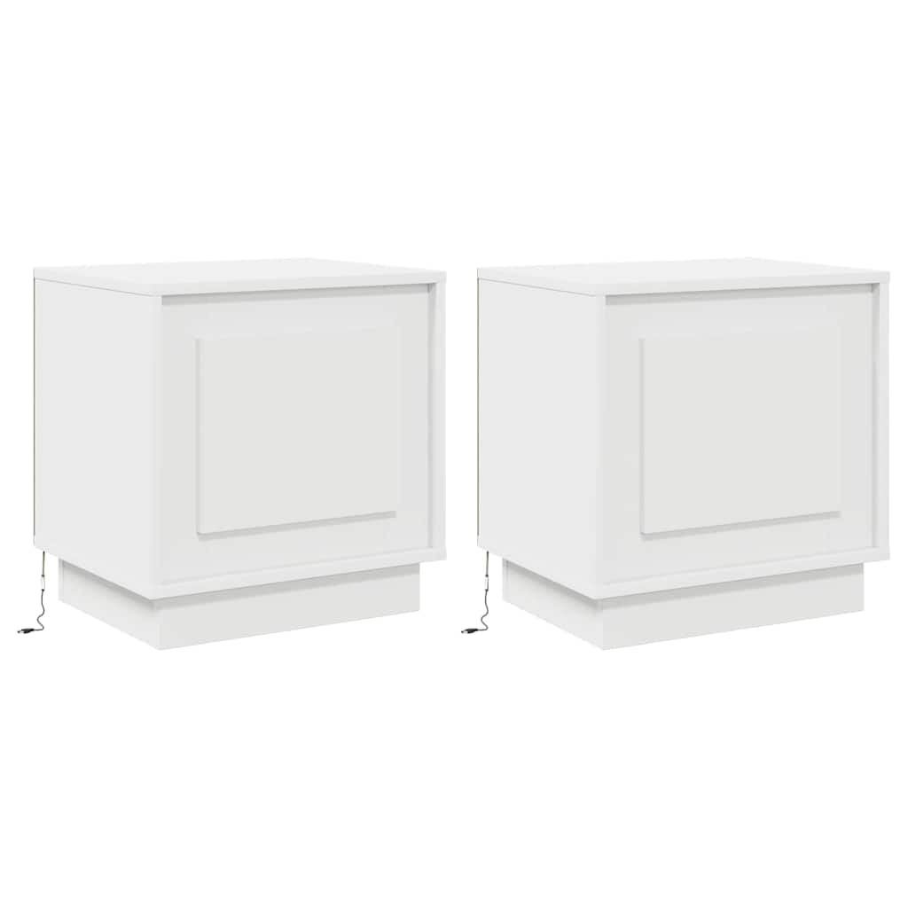 Armario de Noche 2 pcs 44 x 34,5 x 45 cm Madera de ingeniería