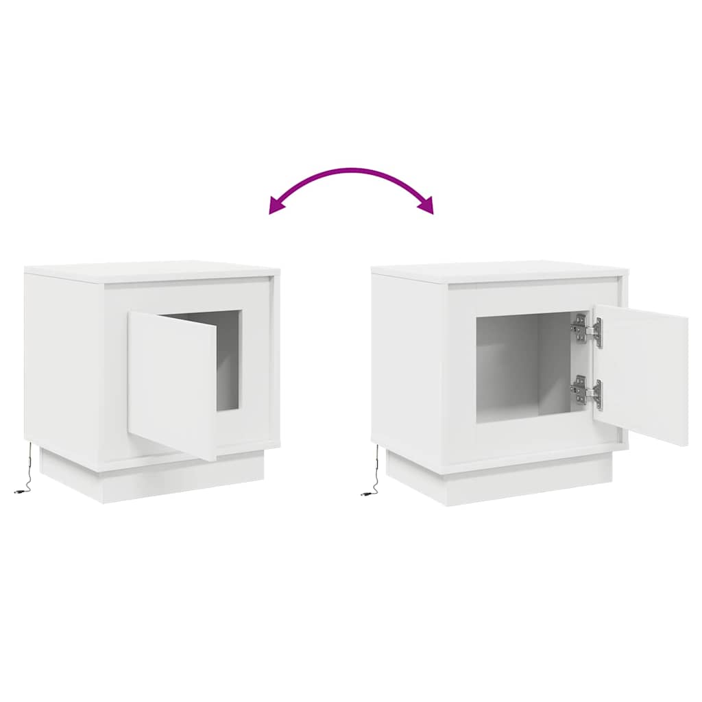 Armario de Noche 2 pcs 44 x 34,5 x 45 cm Madera de ingeniería