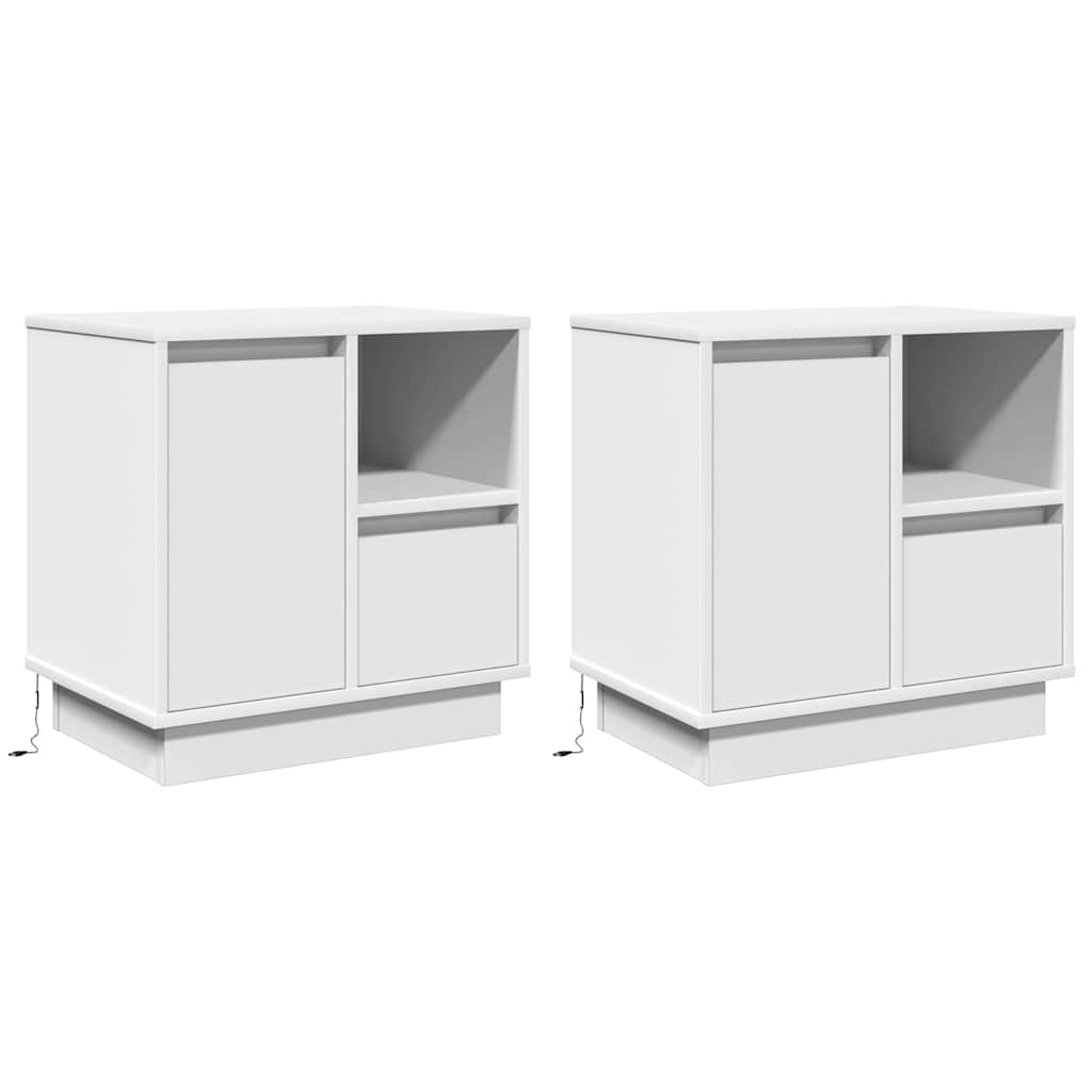 Armario de Noche 2 pcs 50 x 34,5 x 50 cm. Madera de ingeniería
