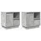Armario de Noche 2 pcs 50 x 34,5 x 50 cm. Madera de ingeniería