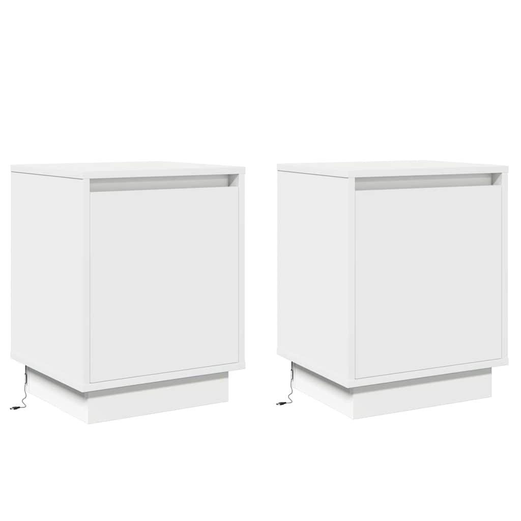 Armario de Noche 2 pcs 39 x 34,5 x 50 cm Madera de ingeniería