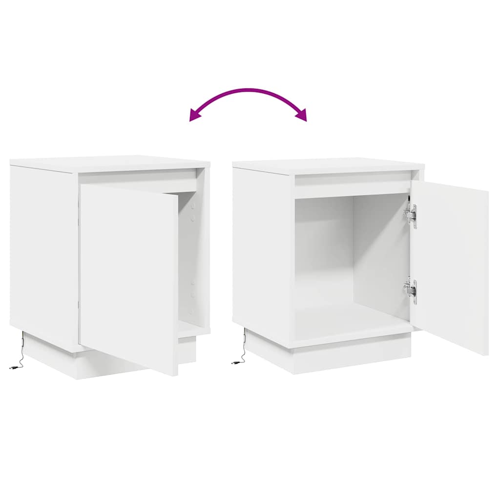 Armario de Noche 2 pcs 39 x 34,5 x 50 cm Madera de ingeniería