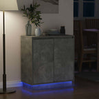 Aparador LED Gris Hormigón 71 x 34,5 x 75 cm