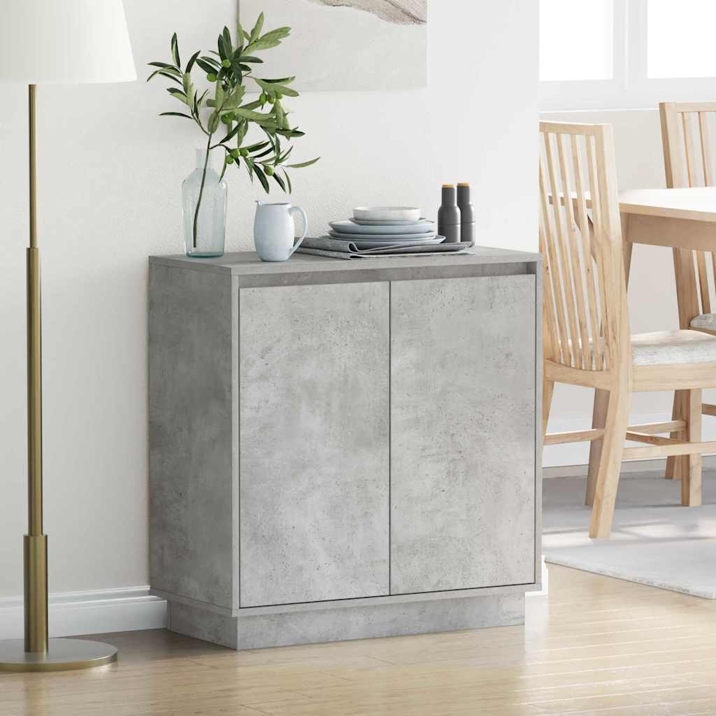 Aparador LED Gris Hormigón 71 x 34,5 x 75 cm