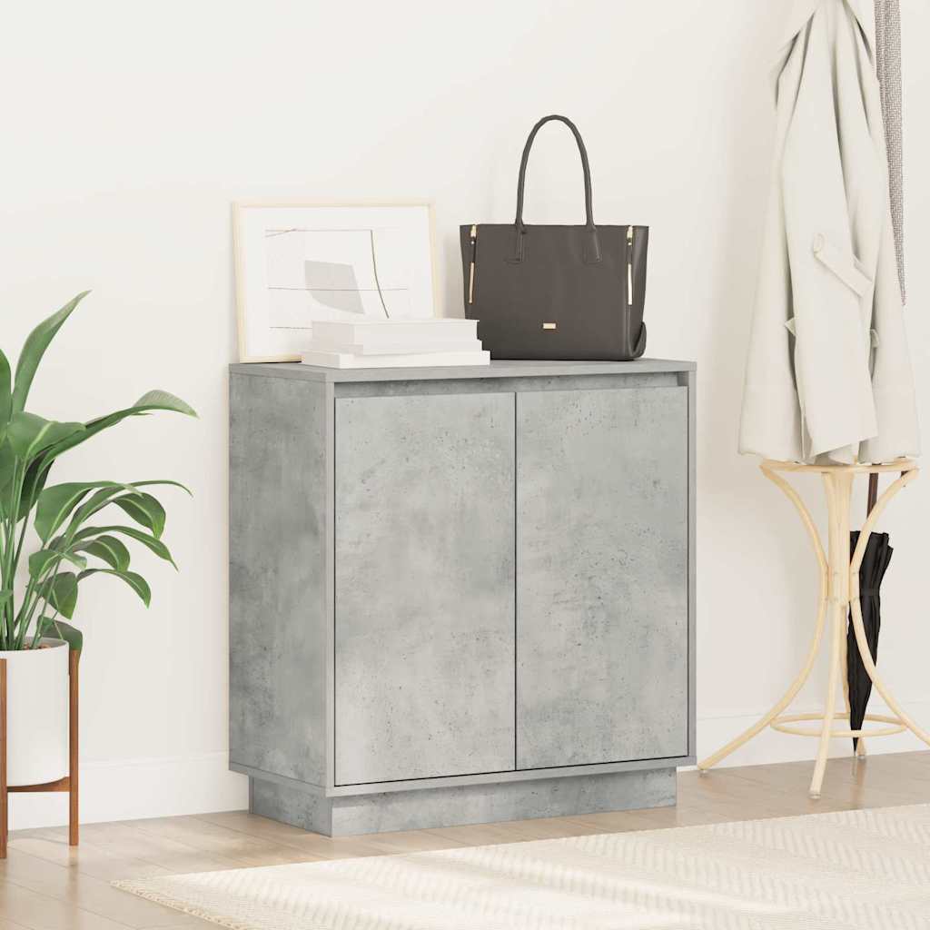 Aparador LED Gris Hormigón 71 x 34,5 x 75 cm