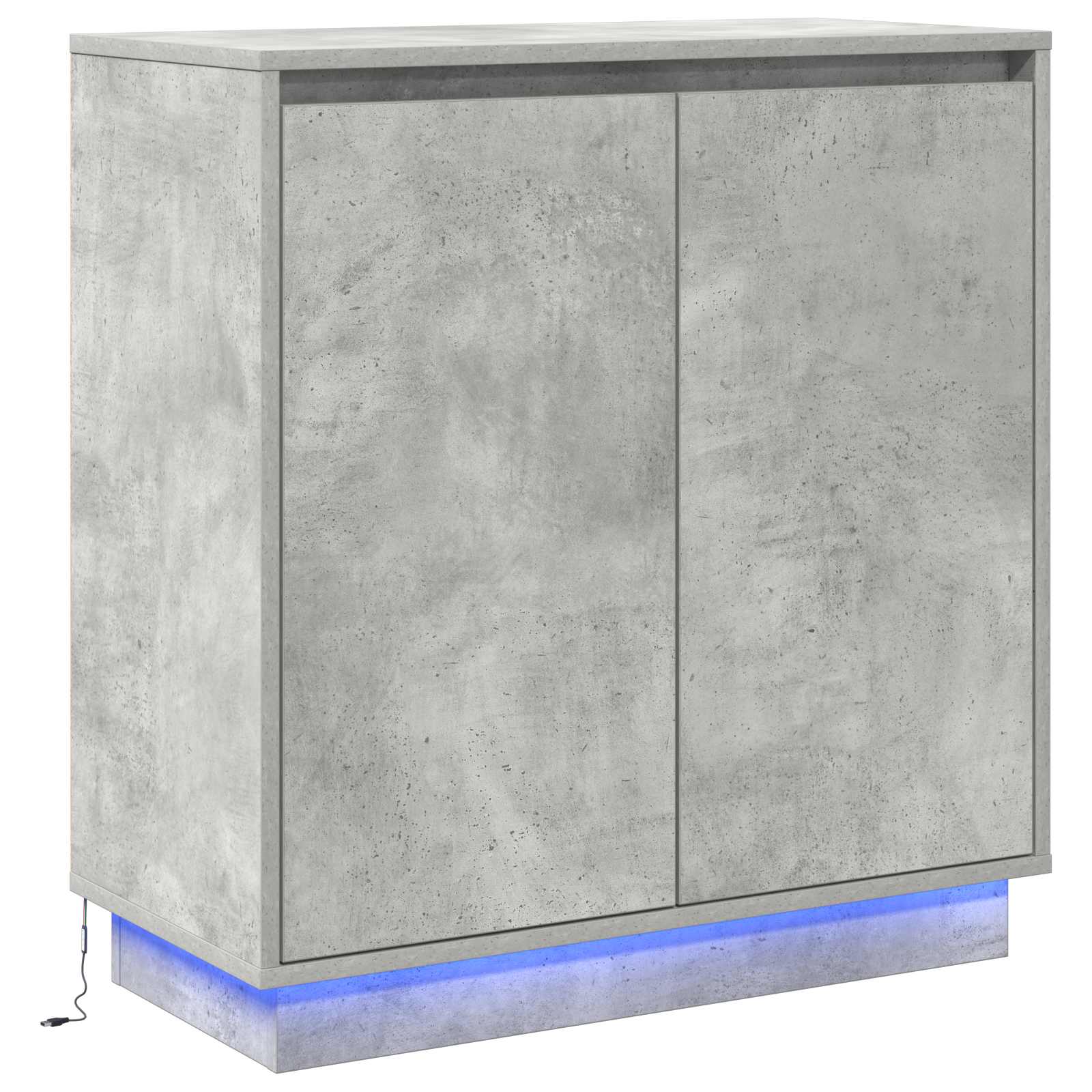 Aparador LED Gris Hormigón 71 x 34,5 x 75 cm
