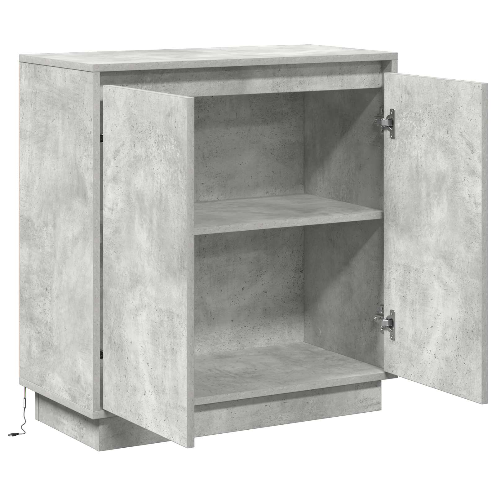 Aparador LED Gris Hormigón 71 x 34,5 x 75 cm
