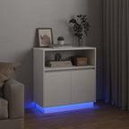 Aparador LED 71 x 34,5 x 75 cm Madera de ingeniería