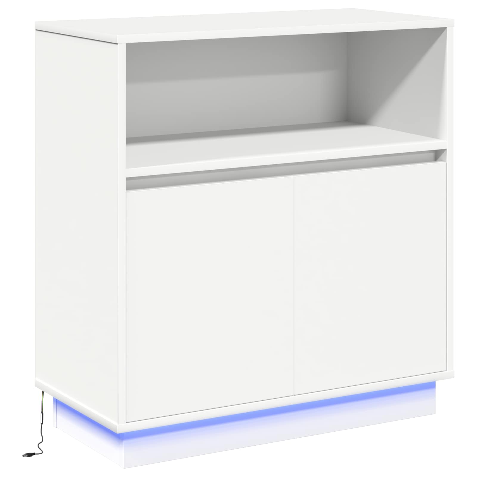 Aparador LED 71 x 34,5 x 75 cm Madera de ingeniería