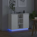 Aparador LED 90 x 32 x 75 cm Madera de ingeniería