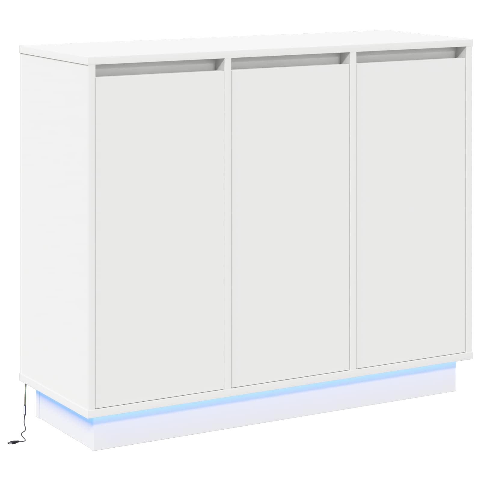 Aparador LED 90 x 32 x 75 cm Madera de ingeniería