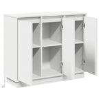 Aparador LED 90 x 32 x 75 cm Madera de ingeniería