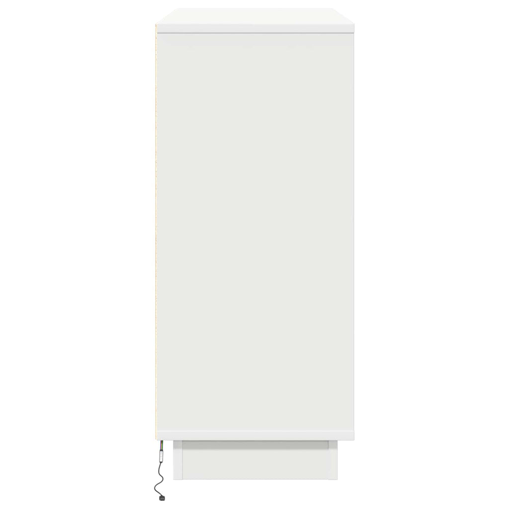 Aparador LED 90 x 32 x 75 cm Madera de ingeniería