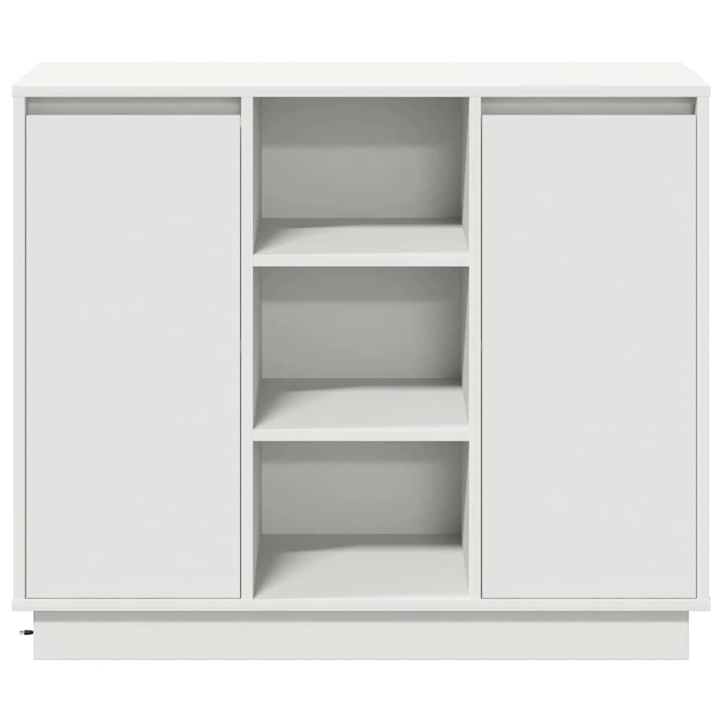 Aparador LED 90 x 32 x 75 cm Madera de ingeniería