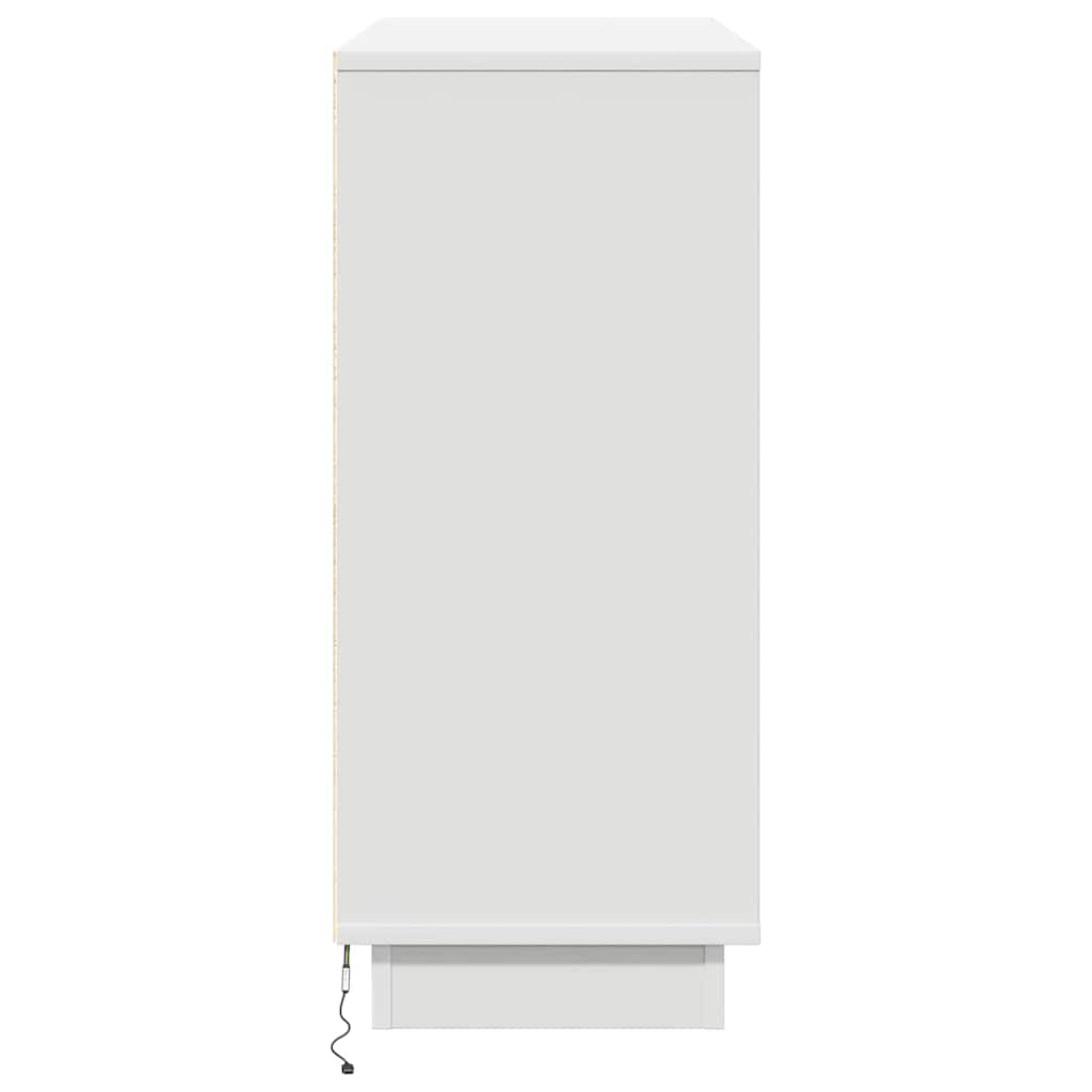 Aparador LED 90 x 32 x 75 cm Madera de ingeniería