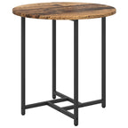 Conjunto de mesas auxiliares 2 pcs Madera envejecida y negra