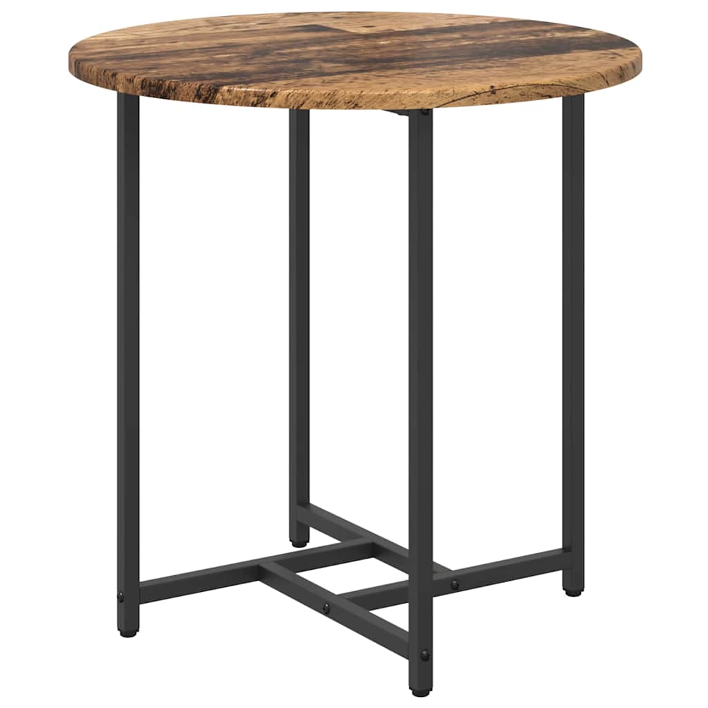 Conjunto de mesas auxiliares 2 pcs Madera envejecida y negra