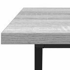 Mesa de Café Gris 100 x 50 x 40 cm Madera de Ingeniería y Metal