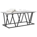 Mesa de Café Gris 100 x 50 x 40 cm Madera de Ingeniería y Metal