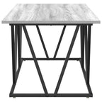 Mesa de Café Gris 100 x 50 x 40 cm Madera de Ingeniería y Metal