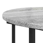 Conjunto de mesas auxiliares con estante 2 pcs Gris