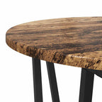 Conjunto de mesas auxiliares 2 pcs Madera envejecida y negra