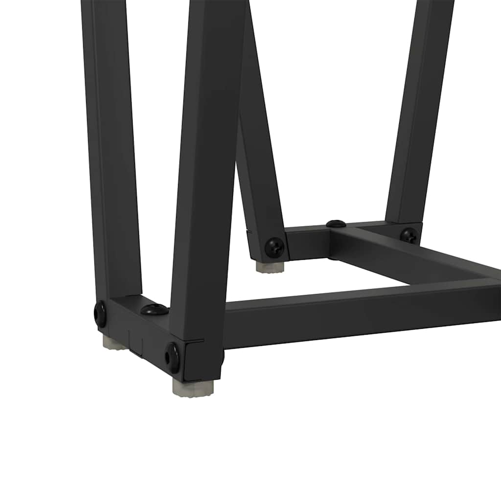Conjunto de mesas auxiliares 2 pcs Madera envejecida y negra