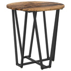 Conjunto de mesas auxiliares 2 pcs Madera envejecida y negra