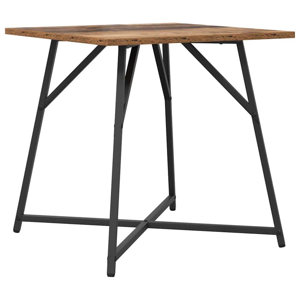 Conjunto de mesas auxiliares 2 pcs Madera envejecida y negra